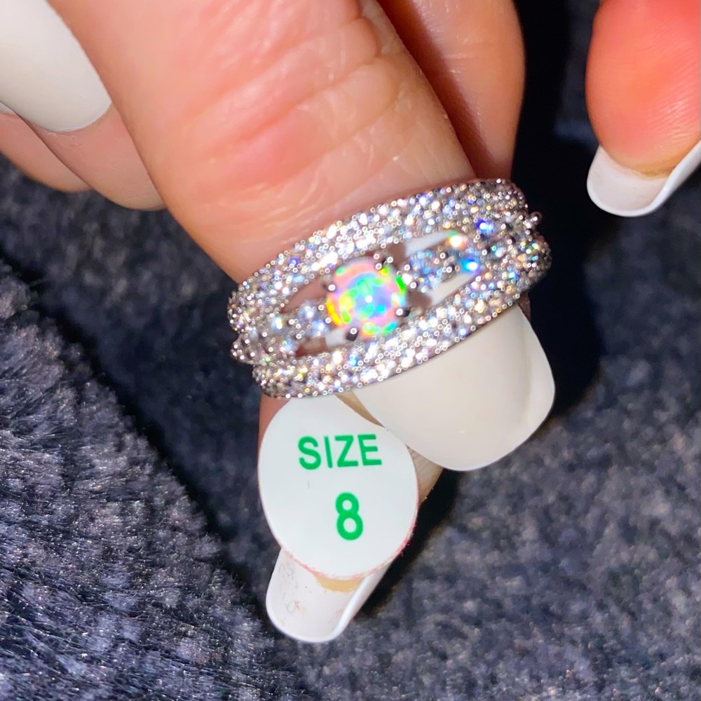 🔥 White fire opal ring 🔥 - Picture 2 of 6